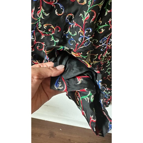 CJ Laing Silk Embroidered Party Dress Pants Sz. 14 - Picture 6 of 9